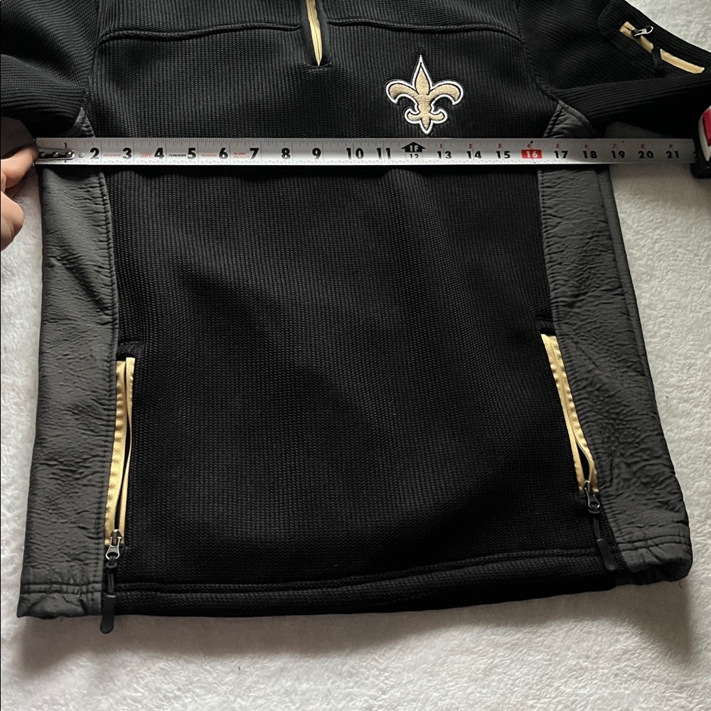 NFL Kids Black and Gray Jacket with Fleur-de-lis - Picture 3 of 5